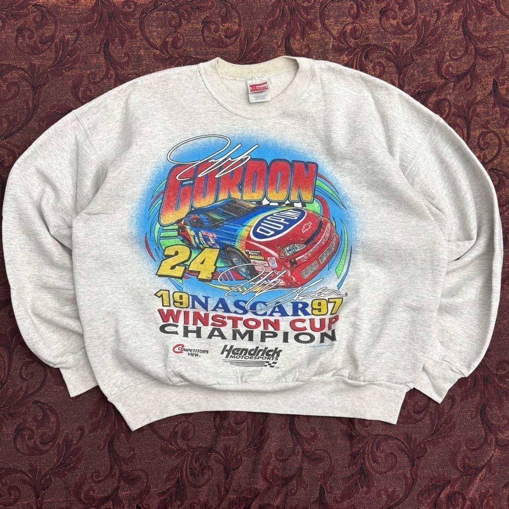 90s Jeff Gordon NASCAR Winston Cup Champion Crewneck